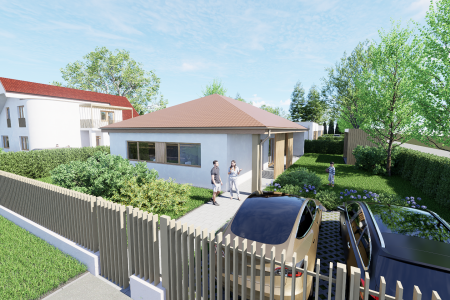 Areál 2 941 m² s domom a projektmi piatich novostavieb | Dol - Dom_B_-_spredu_f50bcbb242f528dd374478c0d9d9bbde