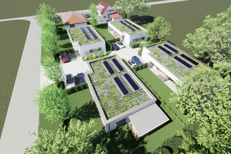 Areál 2 941 m² s domom a projektmi piatich novostavieb | Dol - celkova_zhora_5c19994feb95e22b3f45232a2dffb297